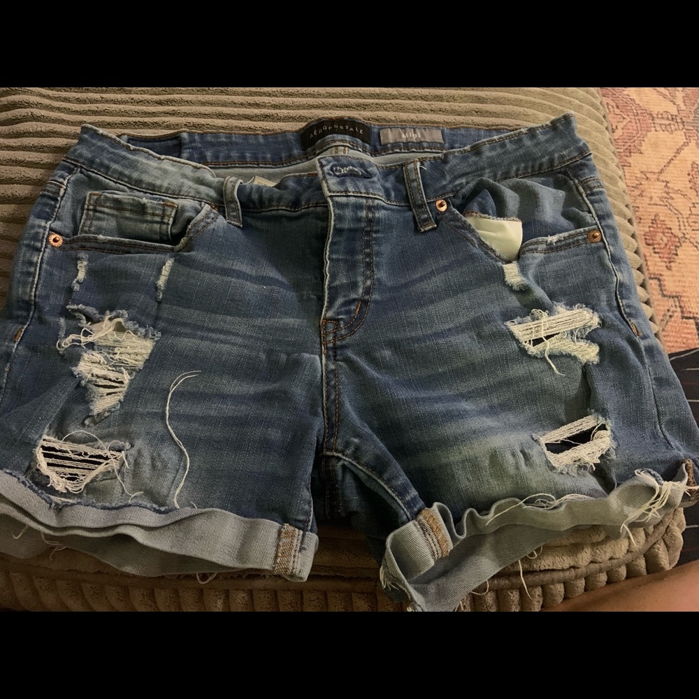 Fringe shorts.